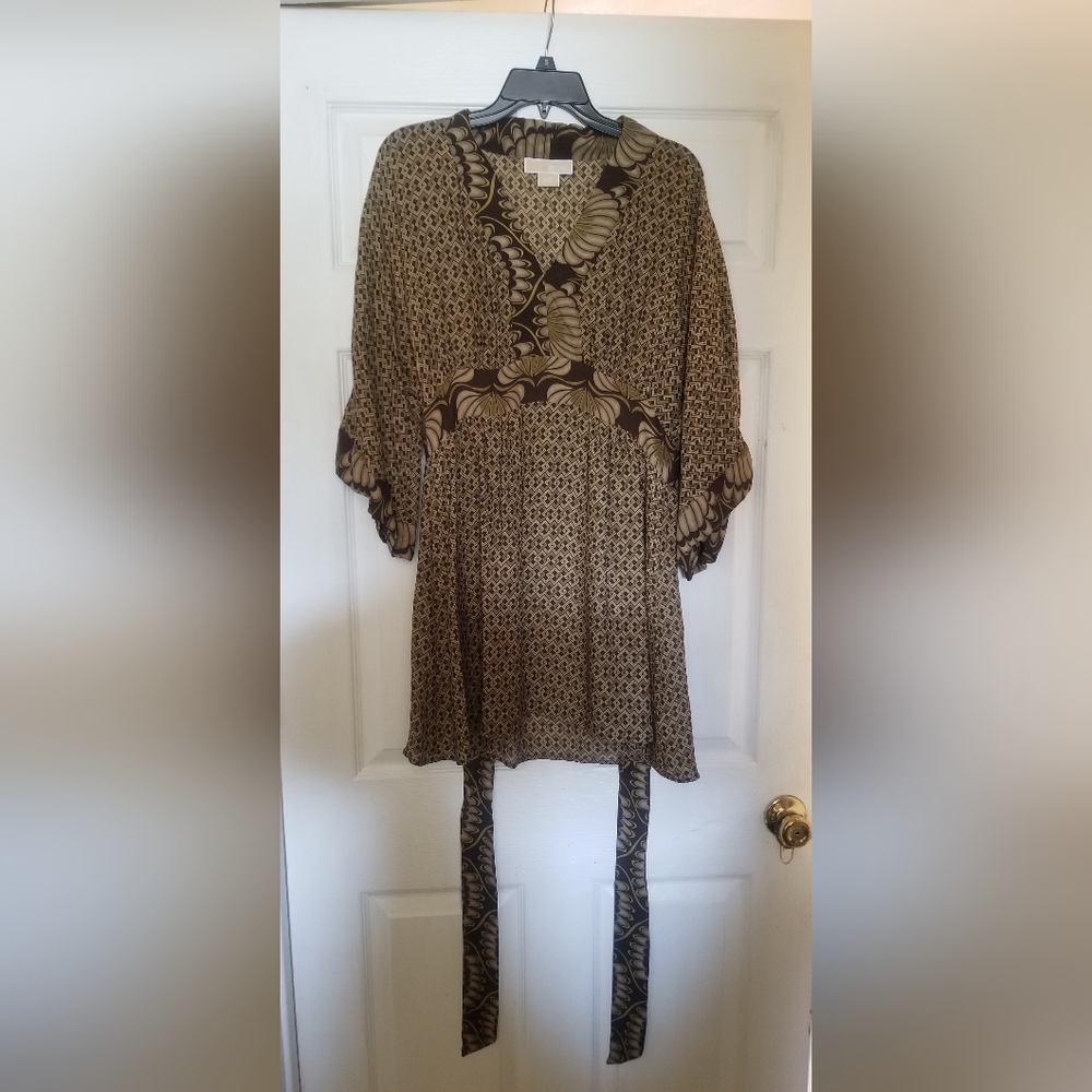 Michael Kors Women's Brown Dress Size L